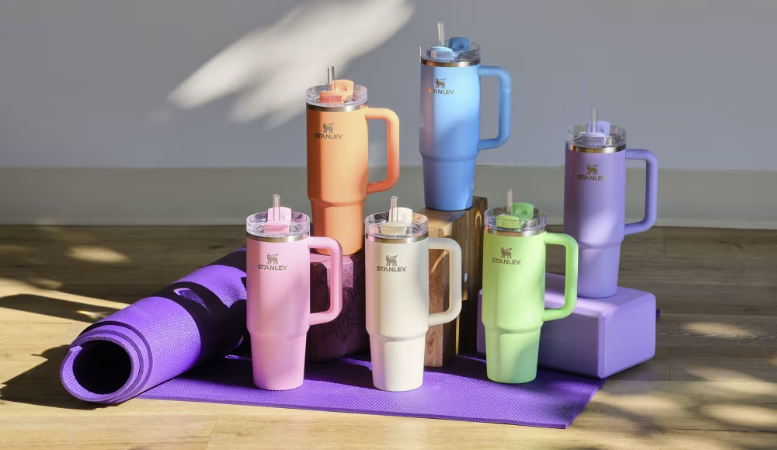 Stanley Cups of various colours and sizes