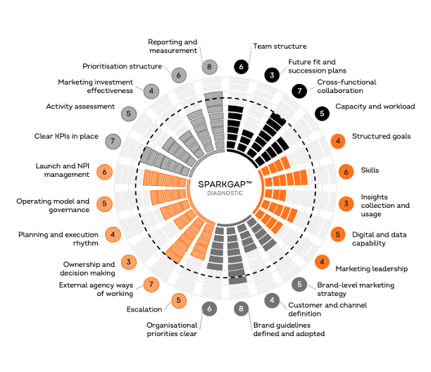 An example SparkGap diagnostic wheel